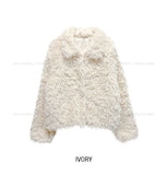 Titi Shearling Crop Fur Jacket