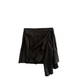 STRIPE PINTUCK PLEATS MINI SK