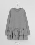 [BAONHAUS] Kineko Tiered Frill Lace Layered T-shirt