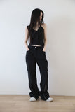Double sleeveless cardigan set