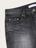 (W) Slit Flare Denim
