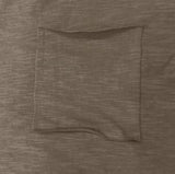 Kato Henley Neck Slub Short Sleeve T-shirt