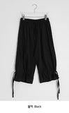 [BAONHAUS] Loenin Cotton Strap Bermuda Pants