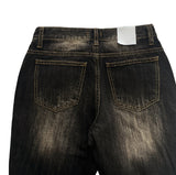 SNAP BUTTON BOOTCUT DENIM