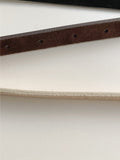 [20mm] Suede Mini Western Slim Belt