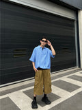 Seersucker Stripe Half Shirt