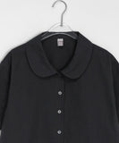 [BAONHAUS] Contani Frill Short Sleeve Shirt