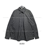 Pilen side shirring check shirt