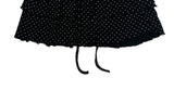Mury Dot Frill Tiered Banding Mini Skirt
