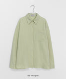 [BAONHAUS] Betine Basic Pocket Over Shirt