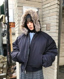 (6oz) FUR HOOD PADDED JUMPER