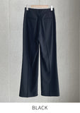 Hwie Pin Tuck Wide Straight Slacks