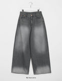 Rokku Wide Washing Denim Pants