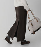 Peach Wrap Long Skirt