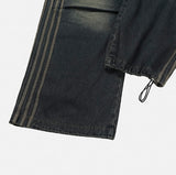 Moshu Trackline String Denim Pants