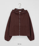 Pedro Pigment Crop Hood Zip-Up Jumper
