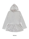 FRILL SLEEVE HOOD T