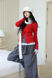Rocky bay punching cardigan
