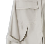 Chid pin tuck wide slacks