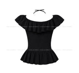 Bloom Corsage Frill Blouse