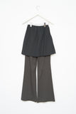 (W) Pair Nylon Skirt Pants