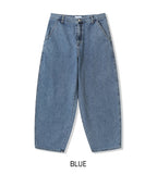 Cartel Back Painting Balloon Denim Pants