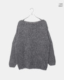 Ritz Boatneck Loose Fit Long Sleeve Long Knit