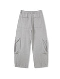 Leto Zipper Pocket Brushed Sweat Cargo Pants