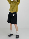 Seed Cotton Banding Bermuda Pants