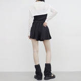 pesh string bolero + shirring sleeveless + shorts set