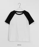 [BAONHAUS] Marcel Raglan Color Matching Short Sleeve Tee