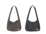 Cotton Canvas Badge Cross Bag