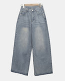 Jaron Washed Wide Denim Pants