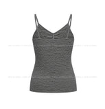 Bubble Lace Shirred Sleeveless