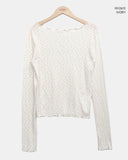 Sidu Small Flower Wave Long Sleeve T-Shirt
