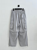 Reon String Two-Way Cargo Pants (SILVER)
