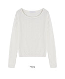 HAIRY STRIPE KNIT T