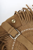 hippie suede tassel bag