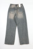 Washing wide cutting denim