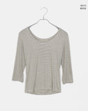Enne Stripe Three Quarter T-Shirt