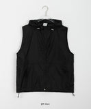 [unisex] Maoki Nylon String Over Hood Vest