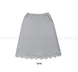 SATIN LACE MIDI SKIRT
