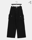 [MADE] Haub Back Curve Cargo Pocket Wide Cotton Pants