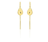 Champagne Moon Dew Drop Silver Darling Earrings
