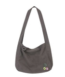 Cotton Canvas Badge Cross Bag