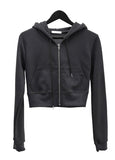 Isen Crop Hooded Zip-up