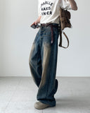 Mesh Long Leather Belt