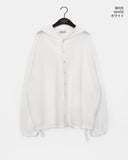 [MADE] Polon String See-through Hood Cardigan