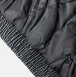 Raven Denim Crop Fur Hood Jumper