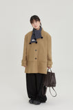 [BAONHAUS] Sennen Frill Collar Single Coat